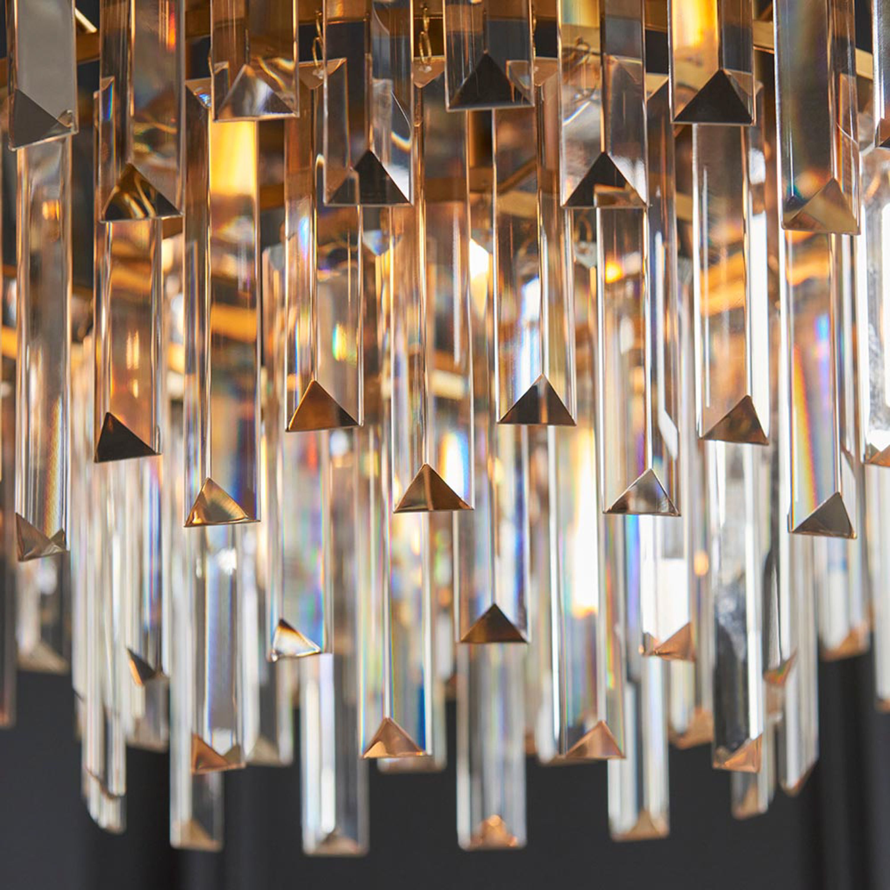 Cristallienne Pendant Light – Antique Brass
