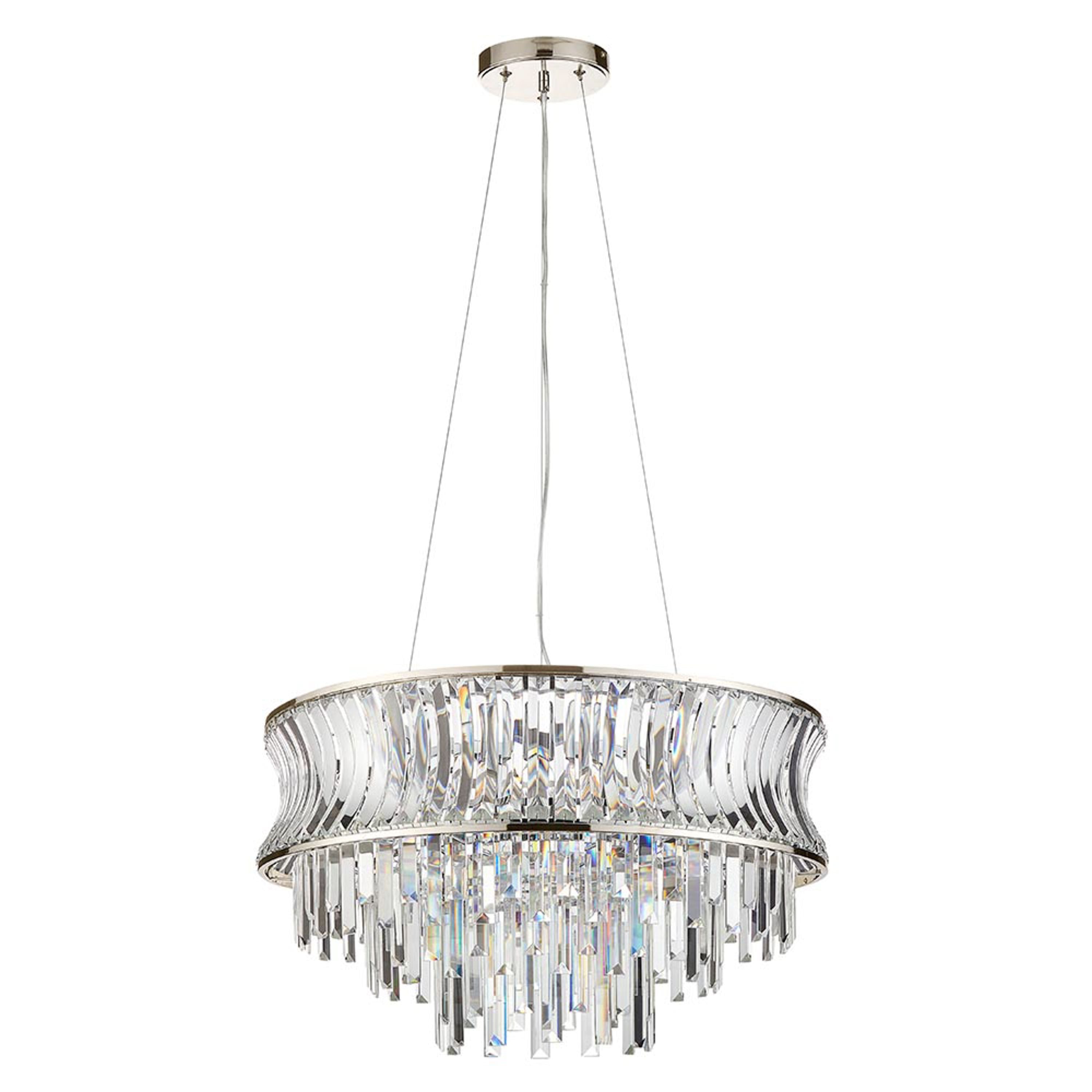 Cristallienne Pendant Light – Bright Nickel