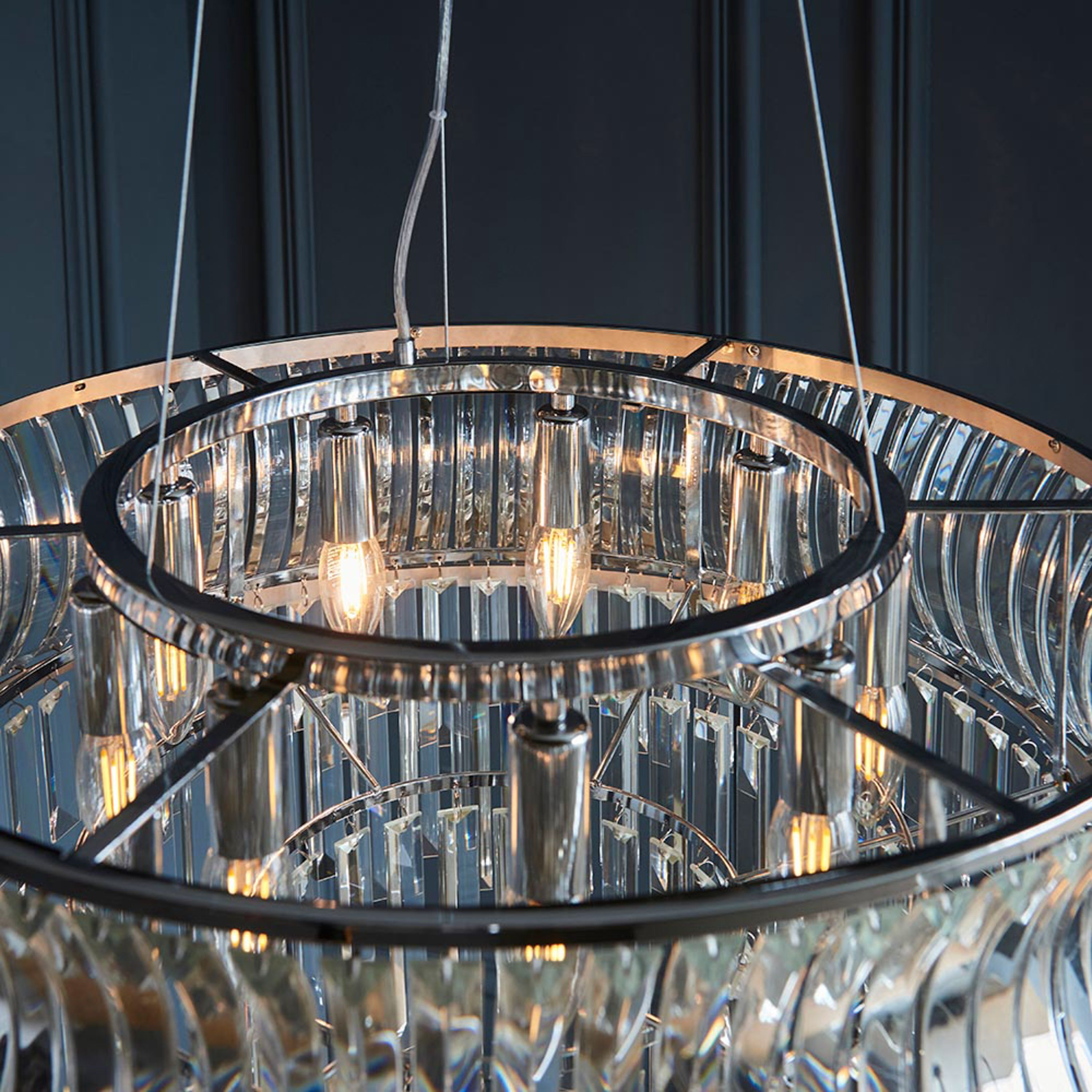 Cristallienne Pendant Light – Bright Nickel