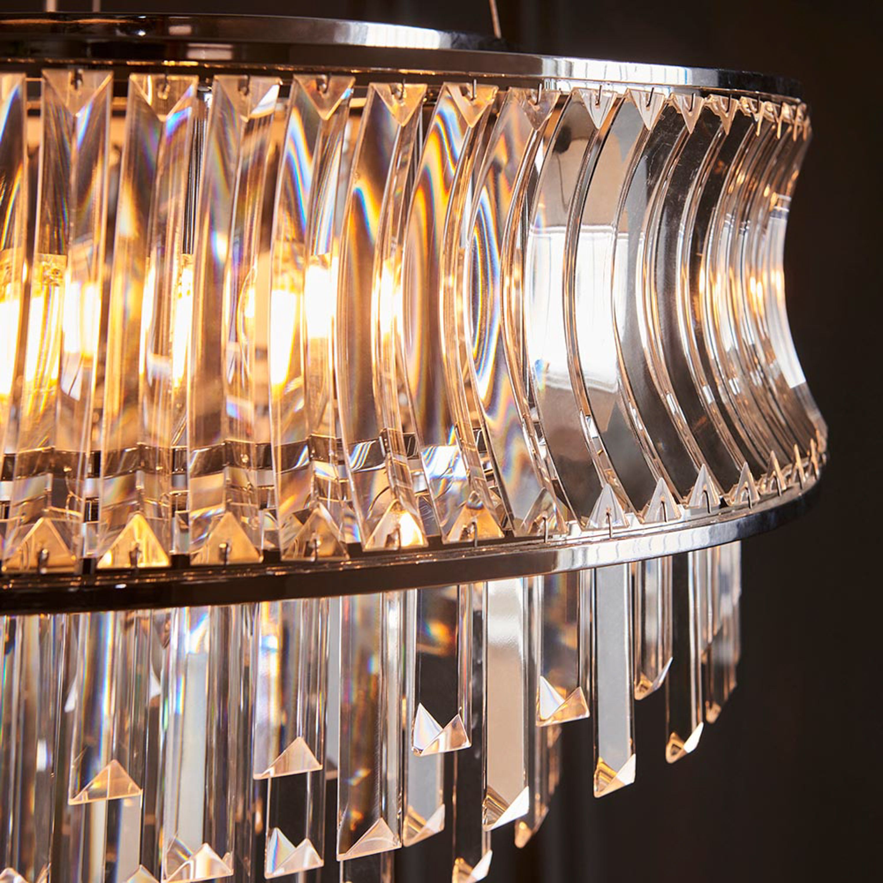 Cristallienne Pendant Light – Bright Nickel