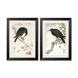 Crows by Ohara Koson – York Slim Framed Print