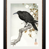 Crows by Ohara Koson – York Slim Framed Print