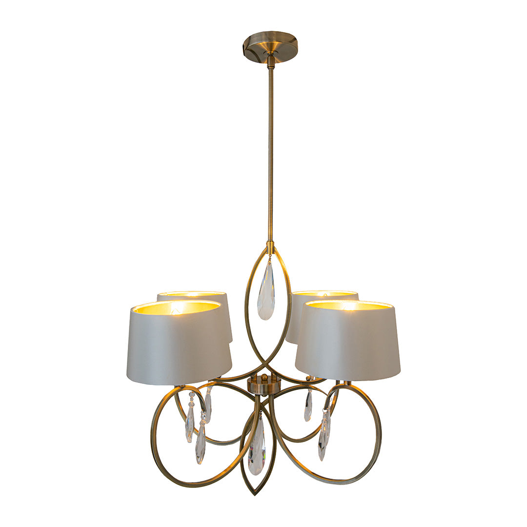 RV Astley Ronda 4 Arm Chandelier – Shropshire Design