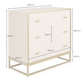 D.I. Designs Hampton Chest of Drawers – Ivory