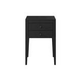 D.I. Designs Radford Bedside Table – Two Drawers – Black