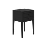 D.I. Designs Radford Bedside Table – Two Drawers – Black