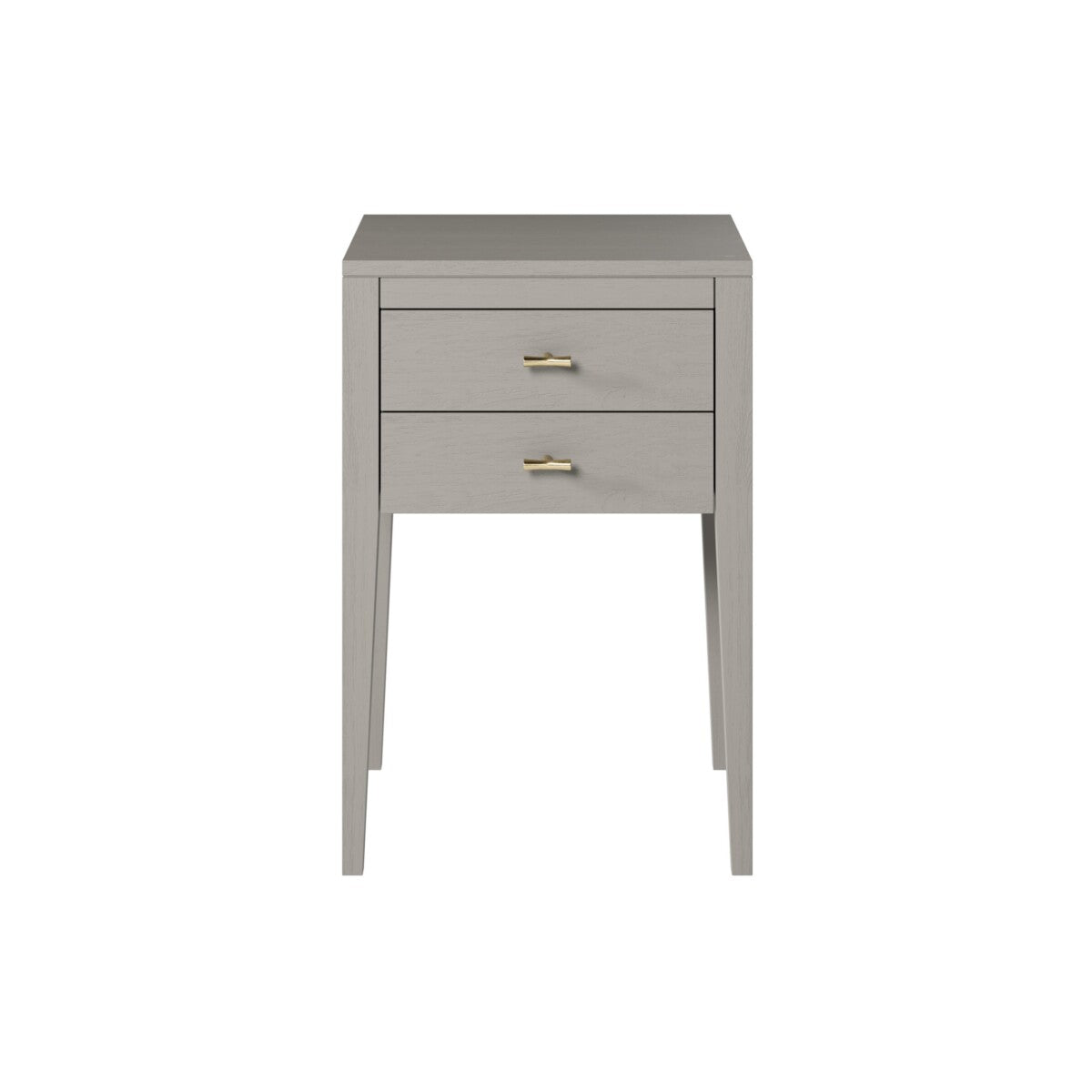 D.I. Designs Radford Bedside Table – Two Drawers – Grey