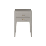 D.I. Designs Radford Bedside Table – Two Drawers – Grey