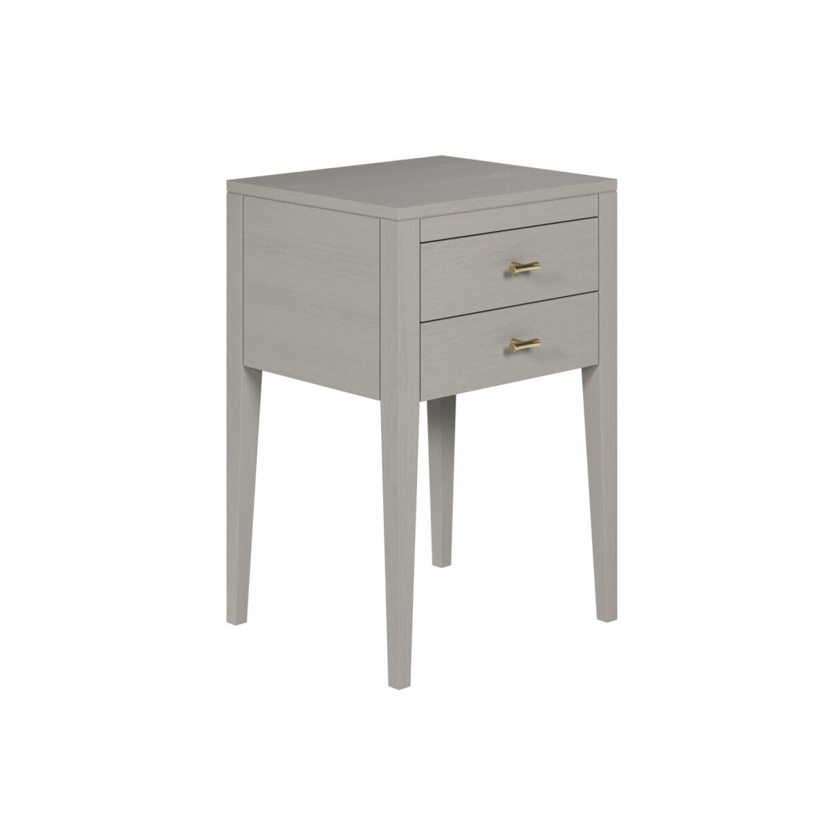 D.I. Designs Radford Bedside Table – Two Drawers – Grey