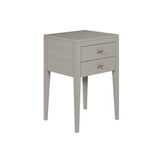 D.I. Designs Radford Bedside Table – Two Drawers – Grey