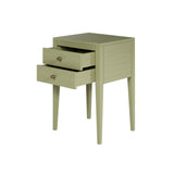 D.I. Designs Radford Bedside Table – Two Drawers – Lichen Green