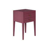 D.I. Designs Radford Bedside Table – Two Drawers – Red