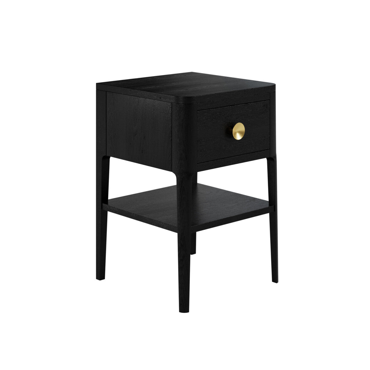 D.I. Designs Abberley Bedside Table – One Drawer – Black