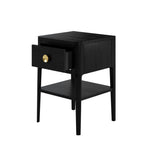 D.I. Designs Abberley Bedside Table – One Drawer – Black