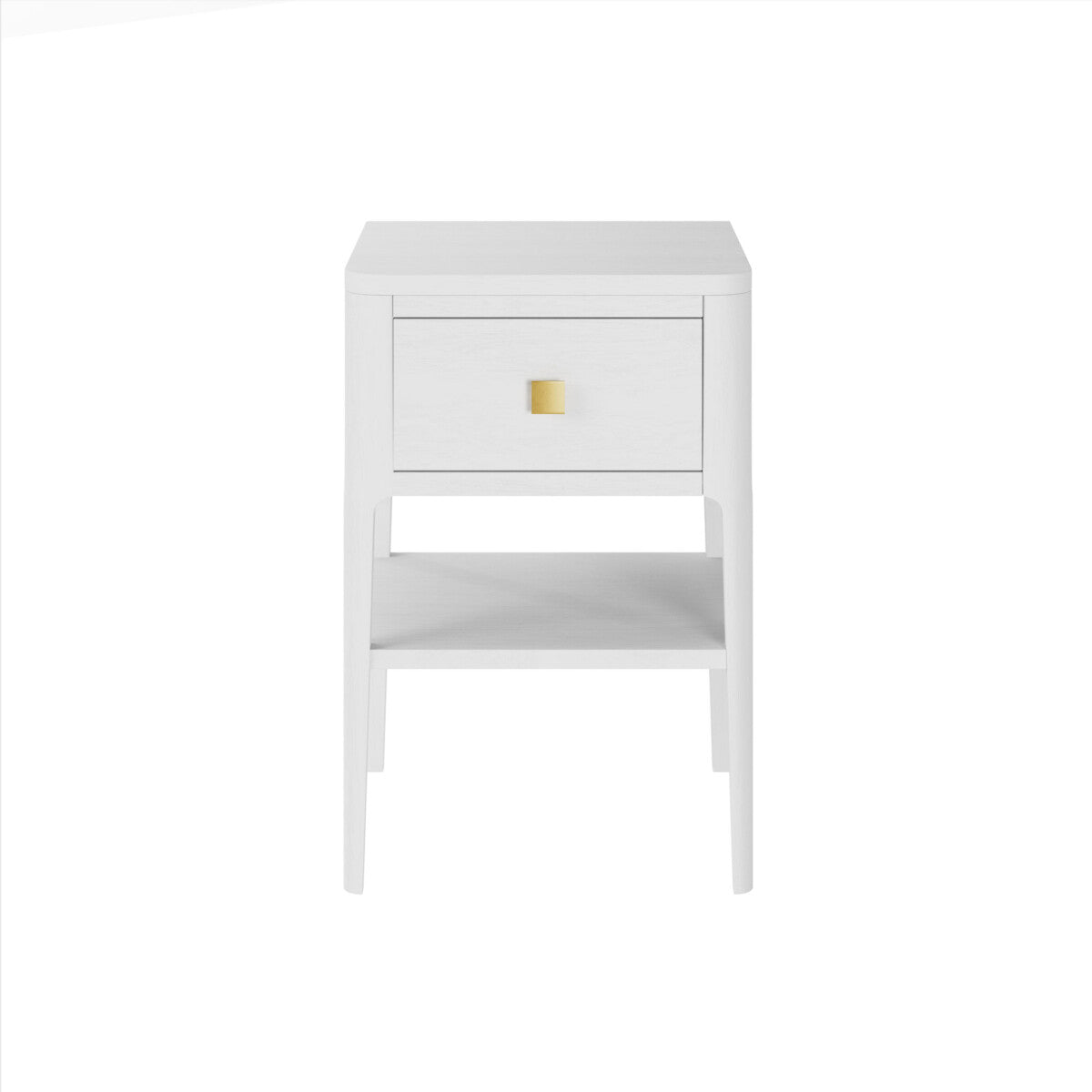 D.I. Designs Abberley Bedside Table – One Drawer – White