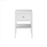 D.I. Designs Abberley Bedside Table – One Drawer – White