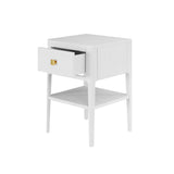 D.I. Designs Abberley Bedside Table – One Drawer – White