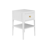 D.I. Designs Abberley Bedside Table – One Drawer – White