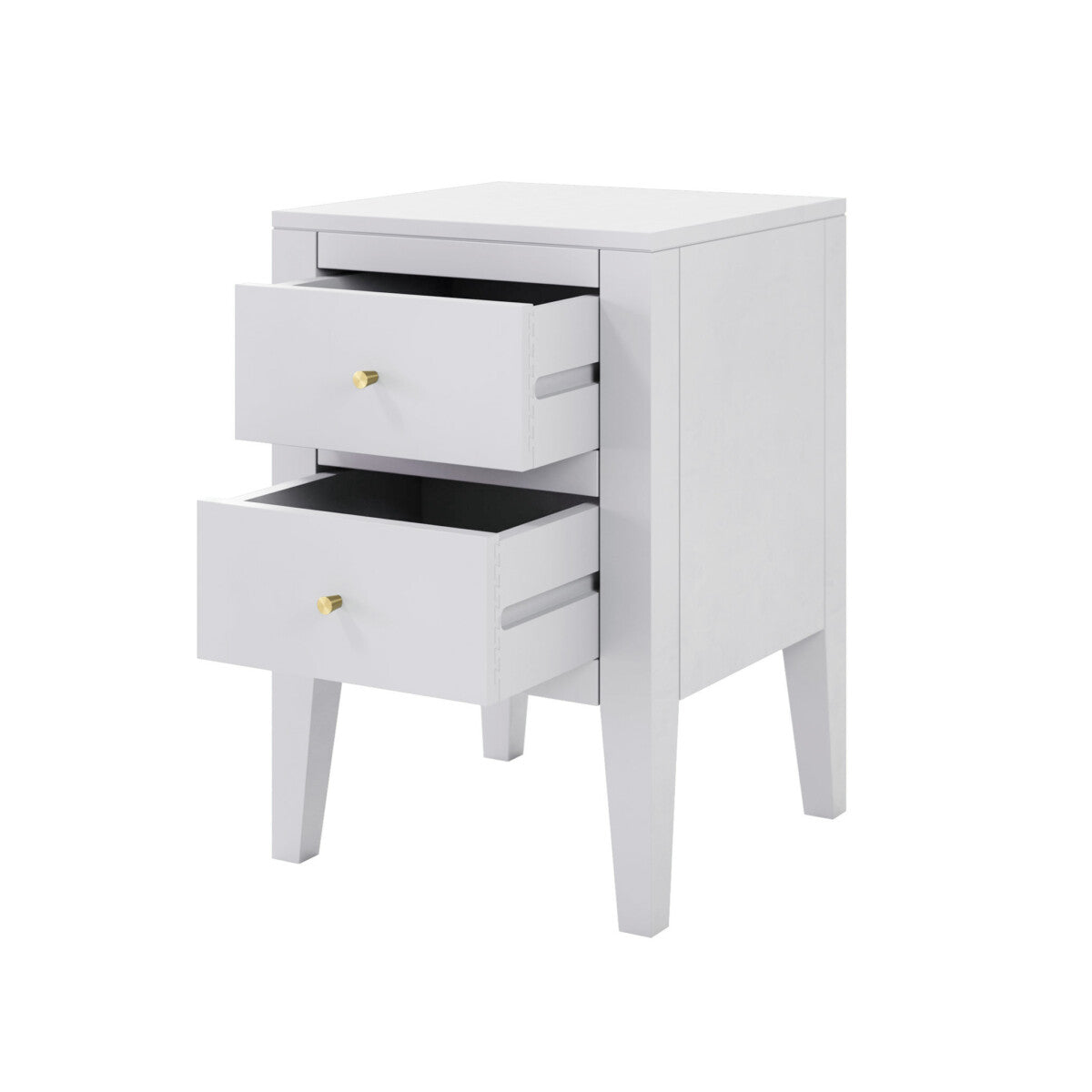 D.I. Designs Alton Bedside Table – White