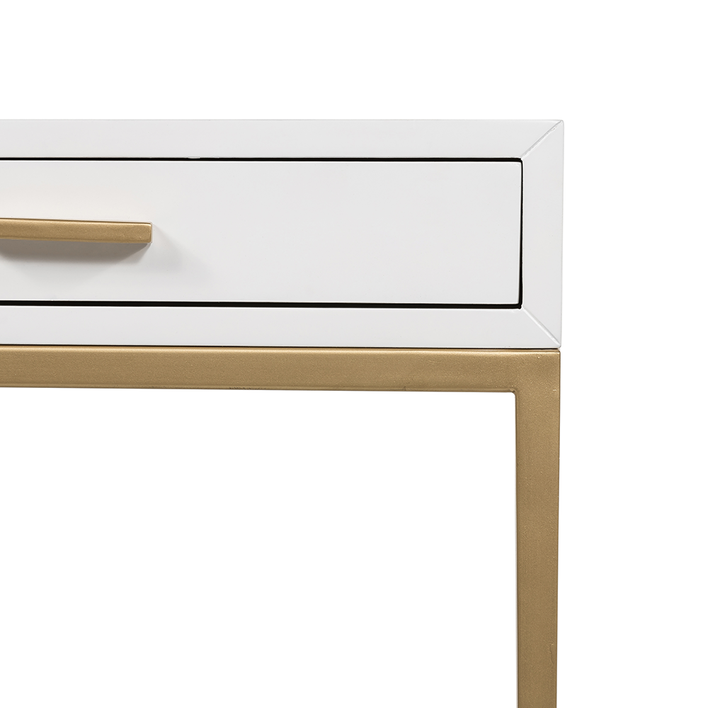 D.I. Designs Berkeley Bedside Table – White