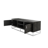 D.I. Designs Hampton TV Unit – Black Faux Shagreen