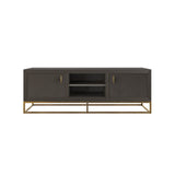 D.I. Designs Hampton TV Unit - Brown Faux Shagreen