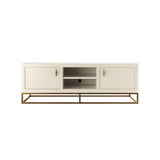 D.I. Designs Hampton TV Unit – Ivory Faux Shagreen
