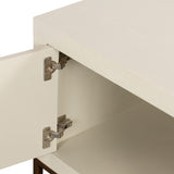D.I. Designs Hampton TV Unit – Ivory Faux Shagreen