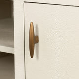 D.I. Designs Hampton TV Unit – Ivory Faux Shagreen