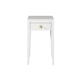 D.I. Designs Radford Bedside Table – One Drawer – White