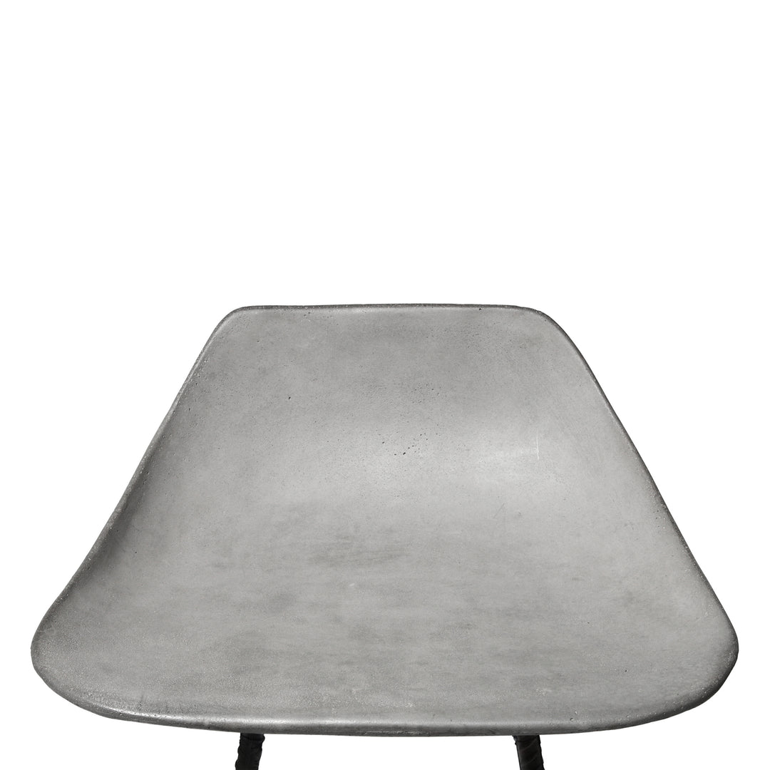 Lyon Beton Hauteville Bar Chair with Concrete Seat – Small