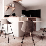 Lyon Beton Hauteville Bar Chair with Concrete Seat – Small