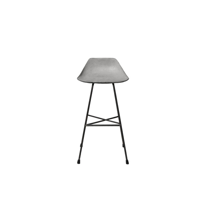 Lyon Beton Hauteville Bar Chair with Concrete Seat – Small