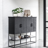 DTP Home Beam Cabinet with Black Finish – Large