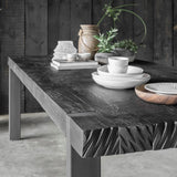 DTP Home Beam Dining Table with Black Finish – 300cm