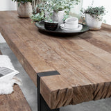 DTP Home Beam Dining Table with Natural Finish – 225cm