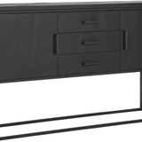 DTP Home Beam No.2 Sideboard with Black Finish – 2 Doors and 3 Drawers