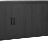 DTP Home Beam No.1 Sideboard with Black Finish – 4 Doors