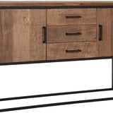 DTP Home Beam No.2 Sideboard with Natural Finish – 2 Doors and 3 Drawers