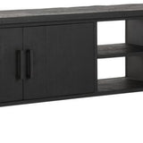 DTP Home Beam No.2 TV Unit with Black Finish – Medium