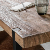 DTP Home Beam Writing Desk with Natural Finish
