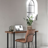 DTP Home Beam Writing Desk with Natural Finish
