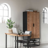 DTP Home Beam Writing Desk with Natural Finish