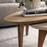 DTP Home Bliss Coffee Tables – Set of 2 – Teak & Mortex