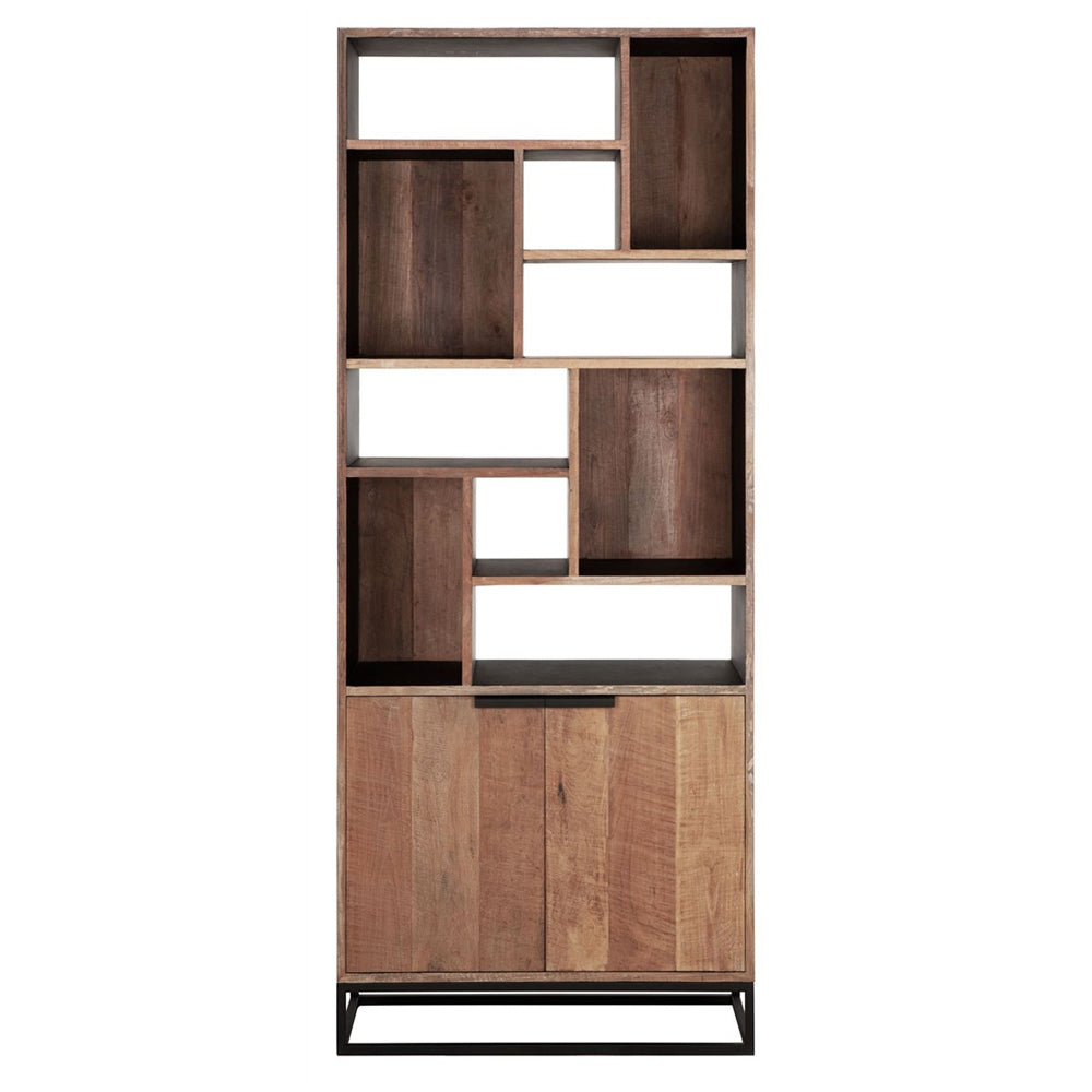 DTP Home Cosmo Bookcase – 2 Doors and 10 Shelves