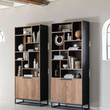 DTP Home Cosmo Bookcase – 2 Doors and 10 Shelves
