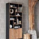 DTP Home Cosmo Bookcase – 2 Doors and 10 Shelves