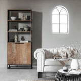 DTP Home Cosmo Bookcase – 2 Doors and 3 Shelves