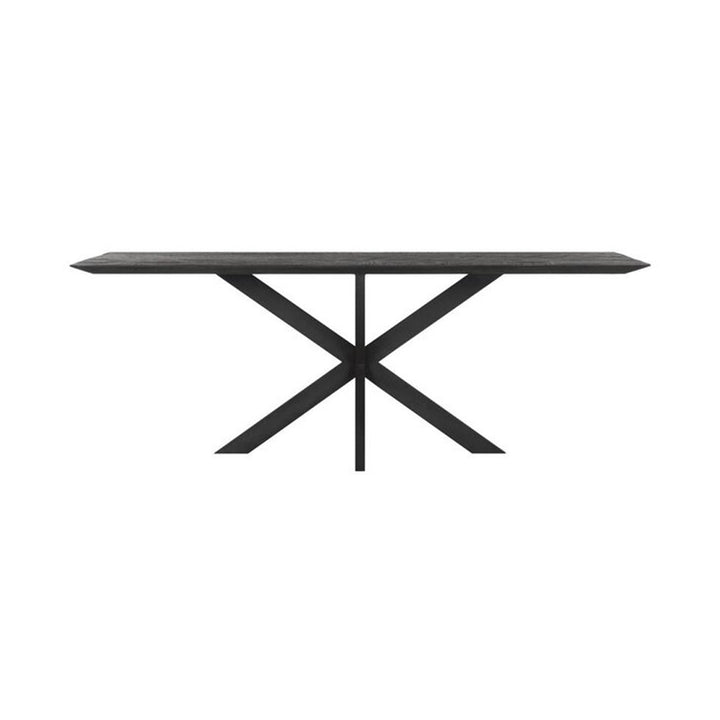 DTP Home Curves Black Dining Table – 210cm