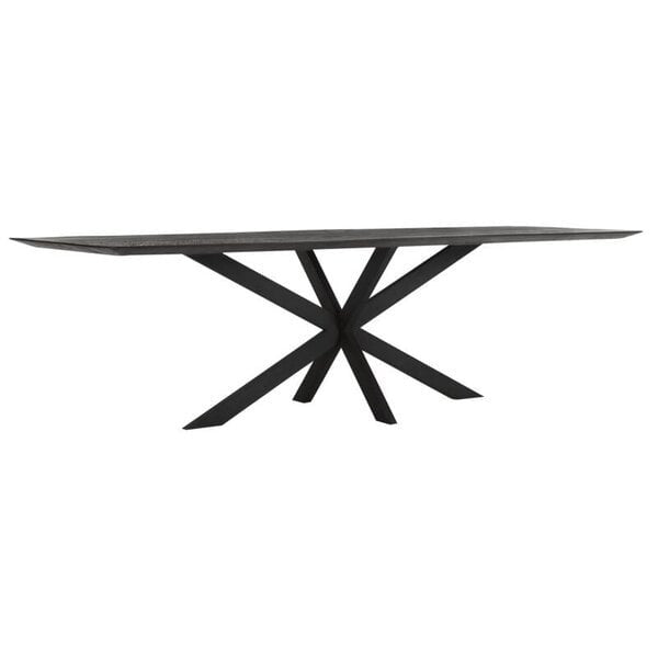 DTP Home Curves Black Dining Table – 260cm